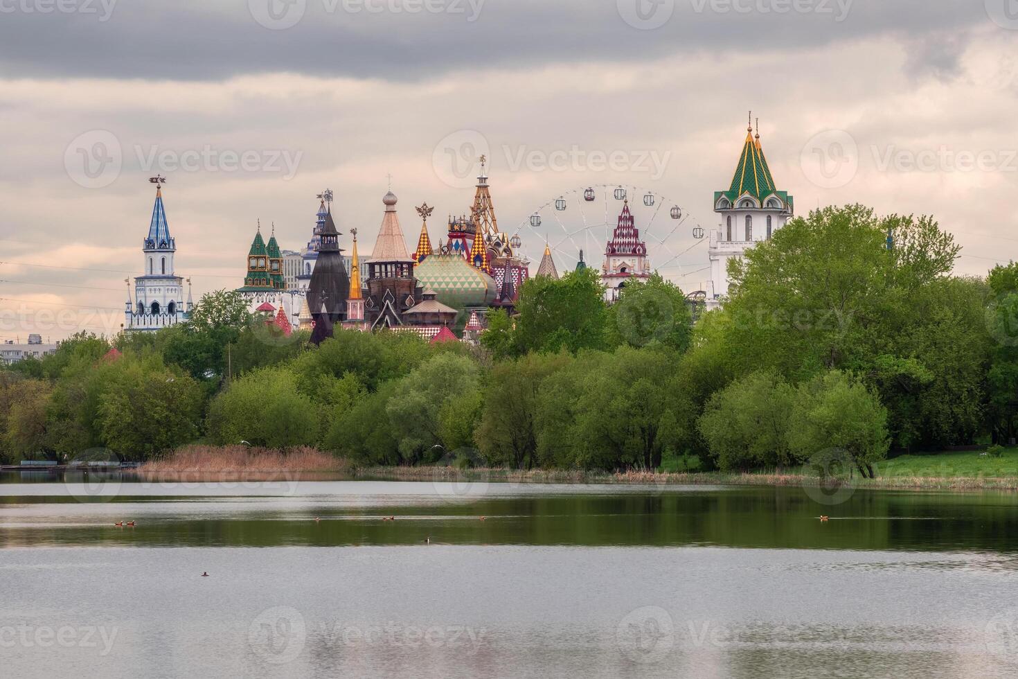 Izmailovo Kremlin. Spring Park in Moscow. photo