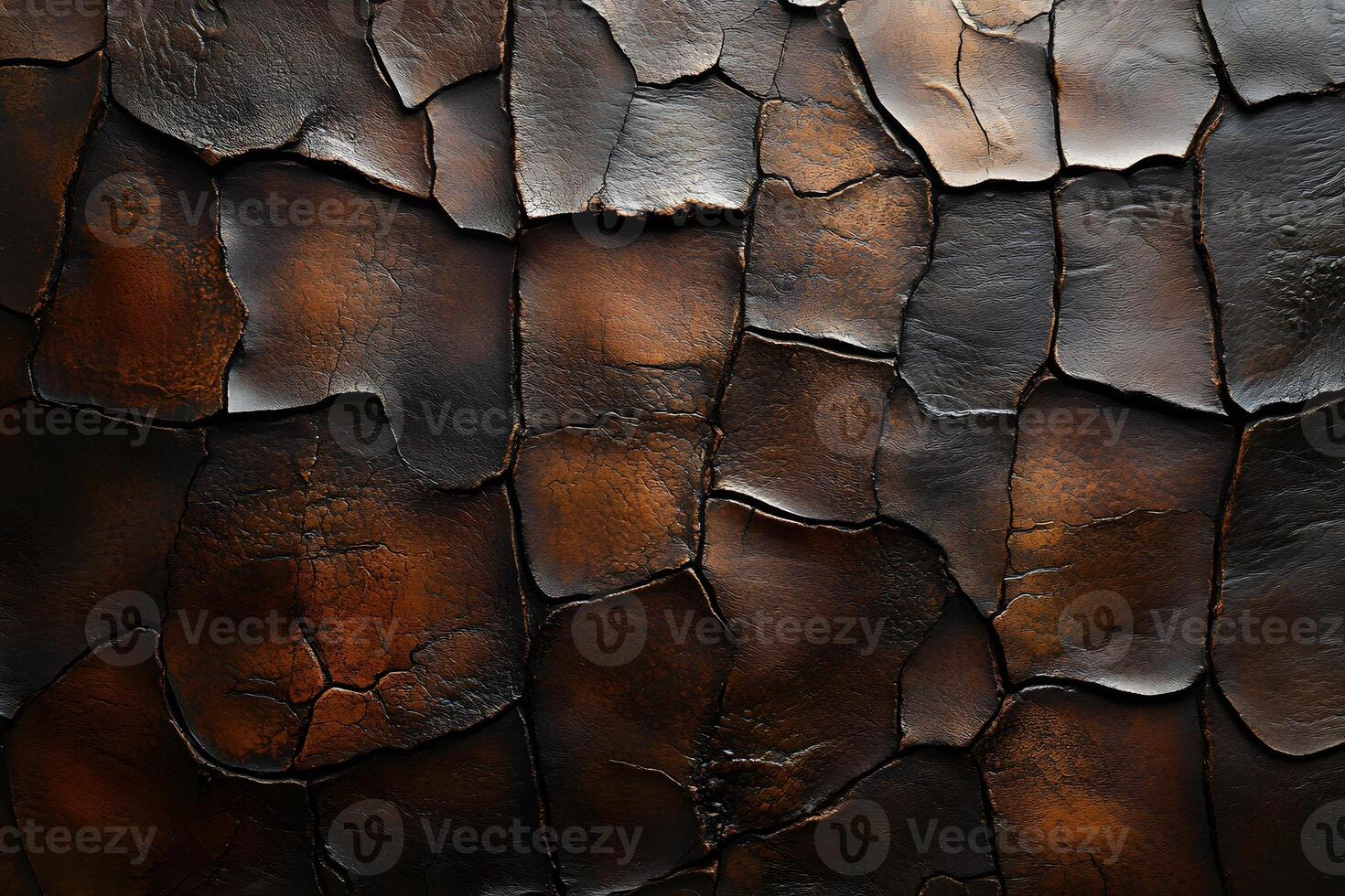 Abstract Textured Surface Resembling Weathered Leather for Artistic Background Design photo