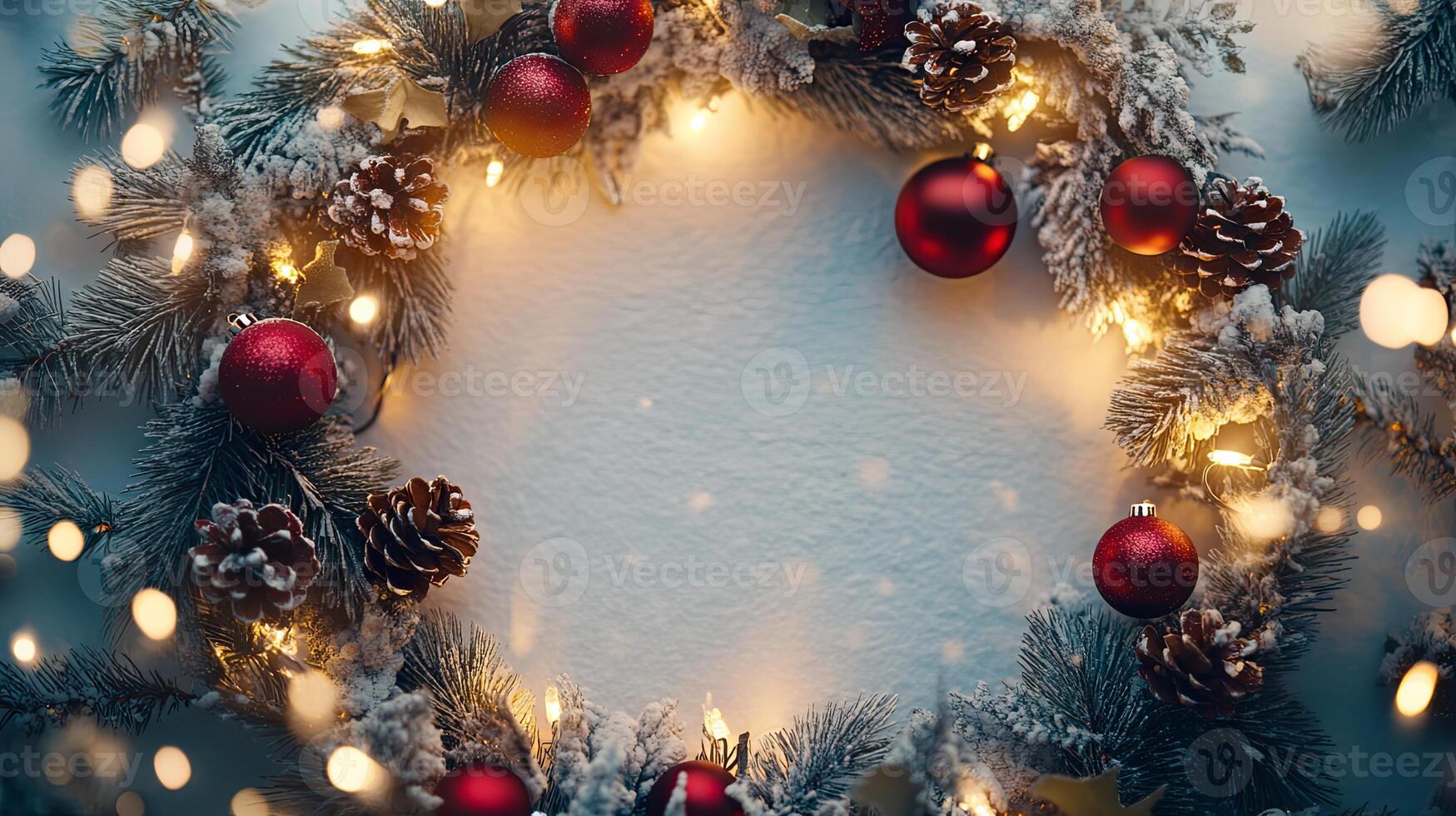 Winter Wonderland Christmas Wreath Decor photo