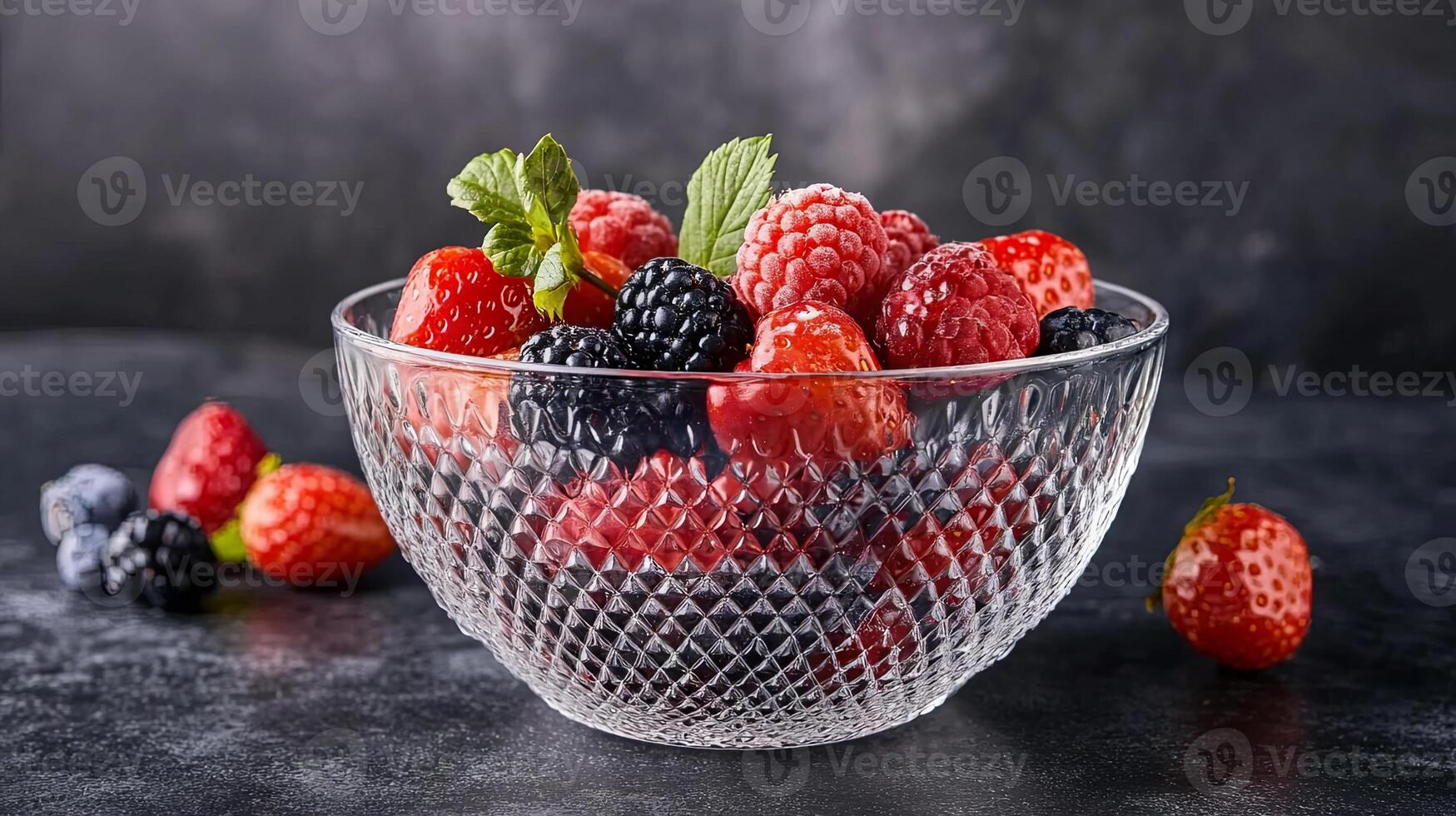 A Delectable Display of Fresh Berries photo