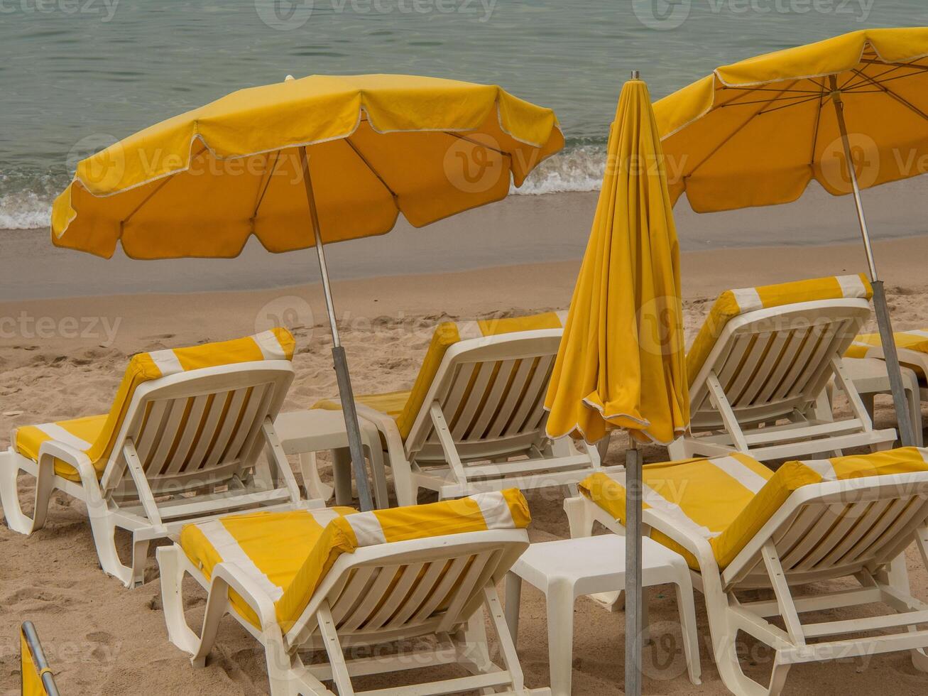 The beach is sandy in cannes france photo
