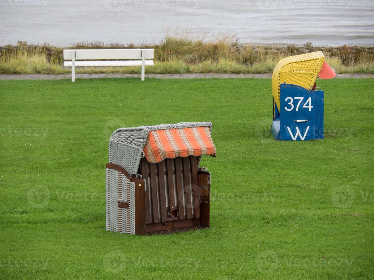 beach of cuxhaven in germany photo