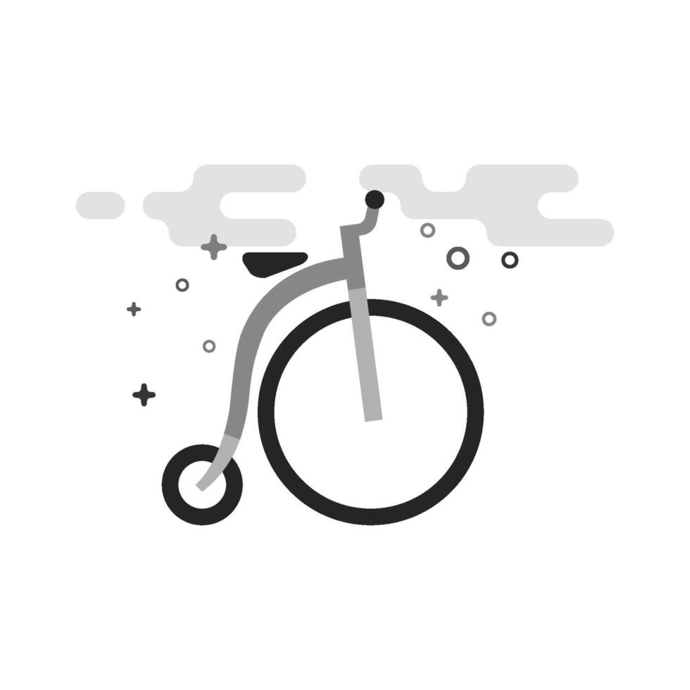 icon in flat outlined grayscale illustration vector