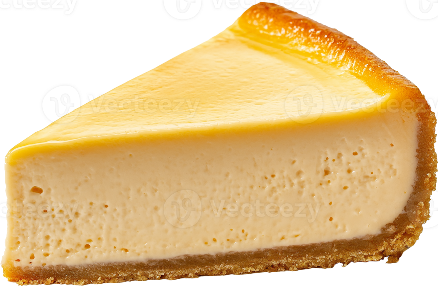 Fresh and Creamy Cheesecake Slice Isolated png