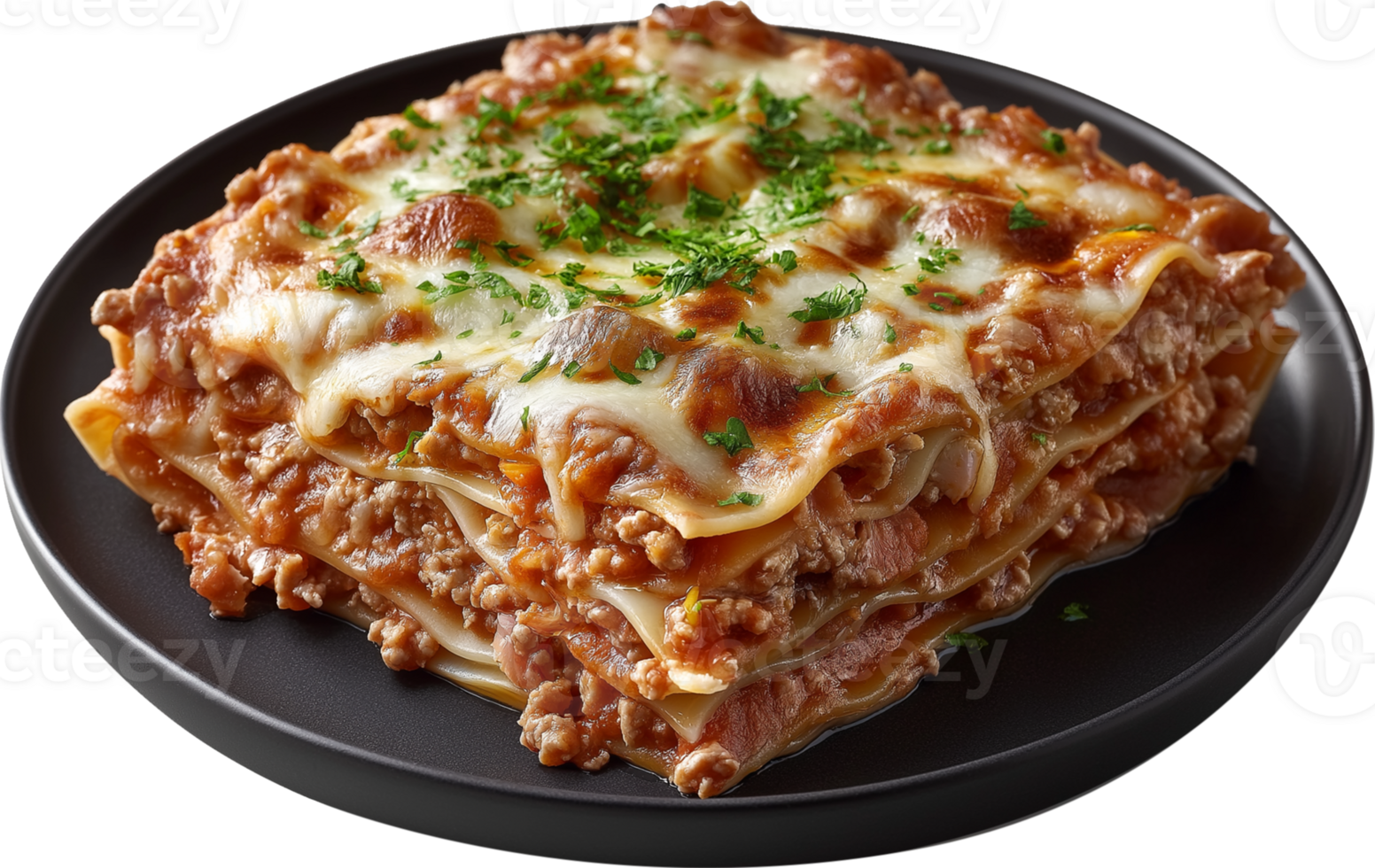 Gourmet Lasagna with Rich Cheese and Sauce png