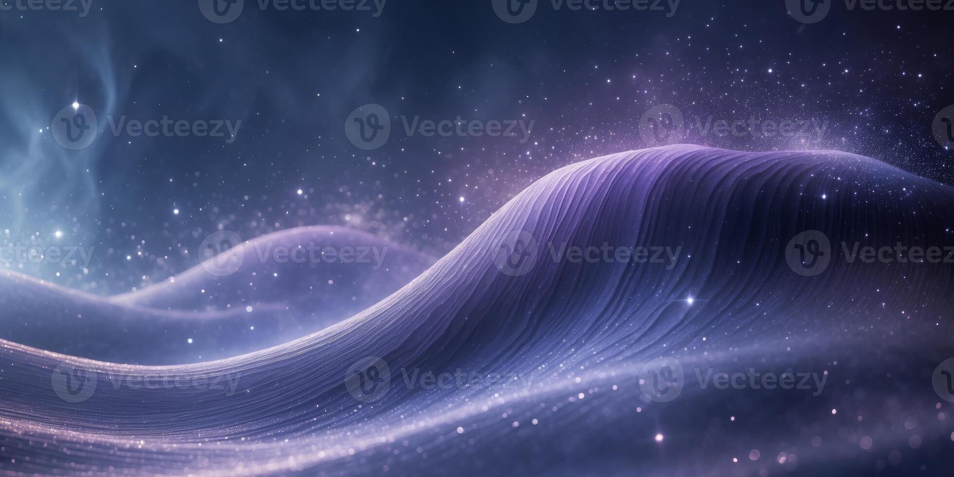 Soft rippling wave texture in blue and purple with tiny stardust specks for a celestial vibe photo