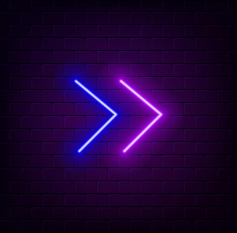 A traffic sign icon with a dark background glows brightly in blue. A light sign with a vivid blue tint and a black background vector
