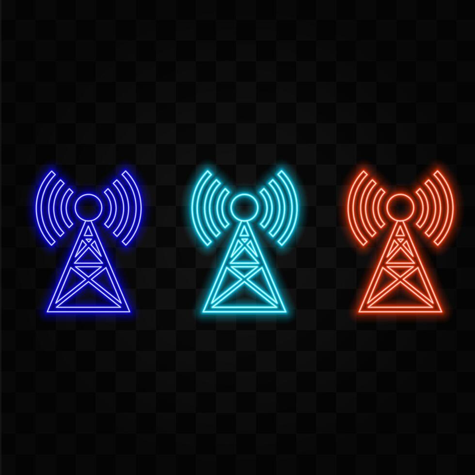 Seamless circular lines pattern radio wave background, radio wave illustration background. style neon. vector