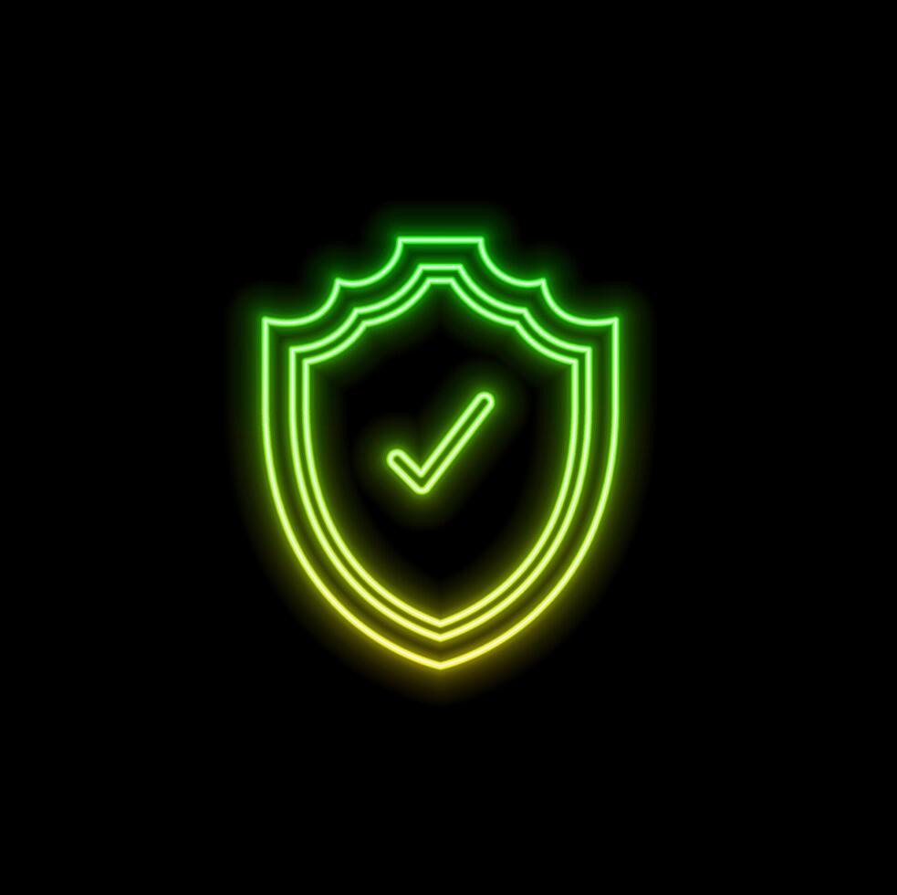 rust Icon Neon Style, Elementos de Design vector