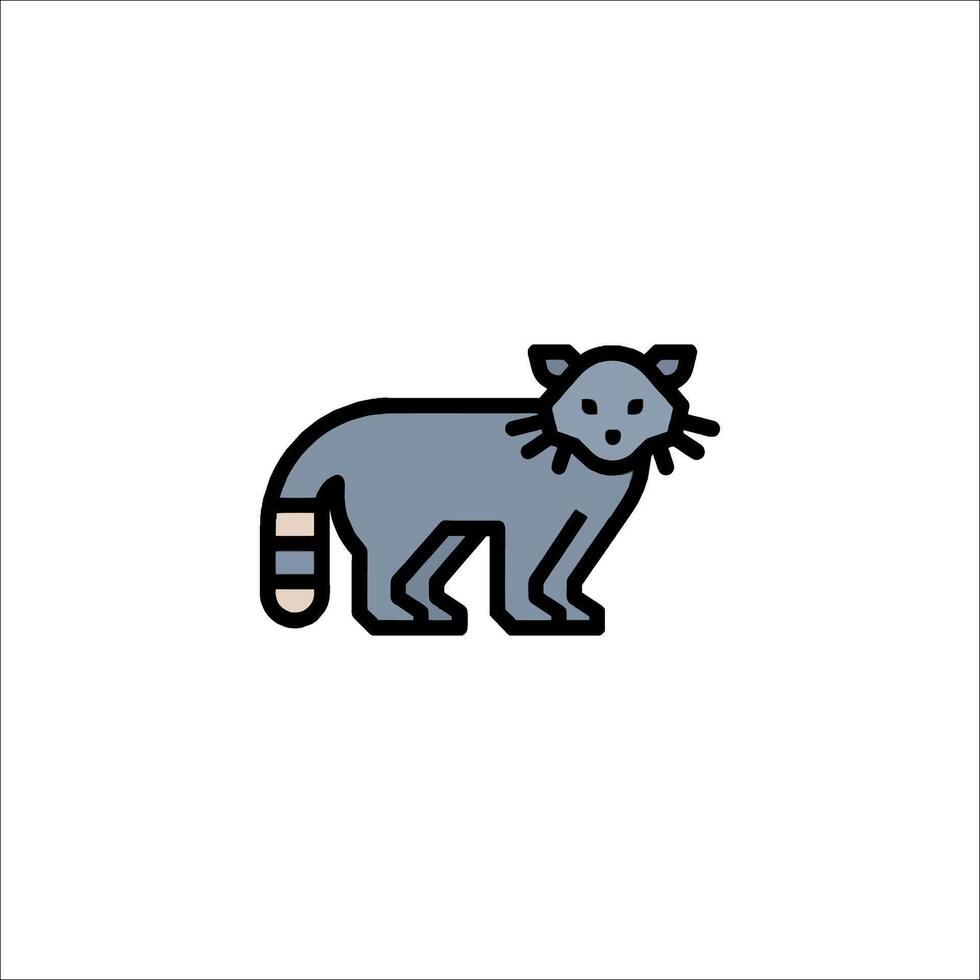A cat icon on a white background vector