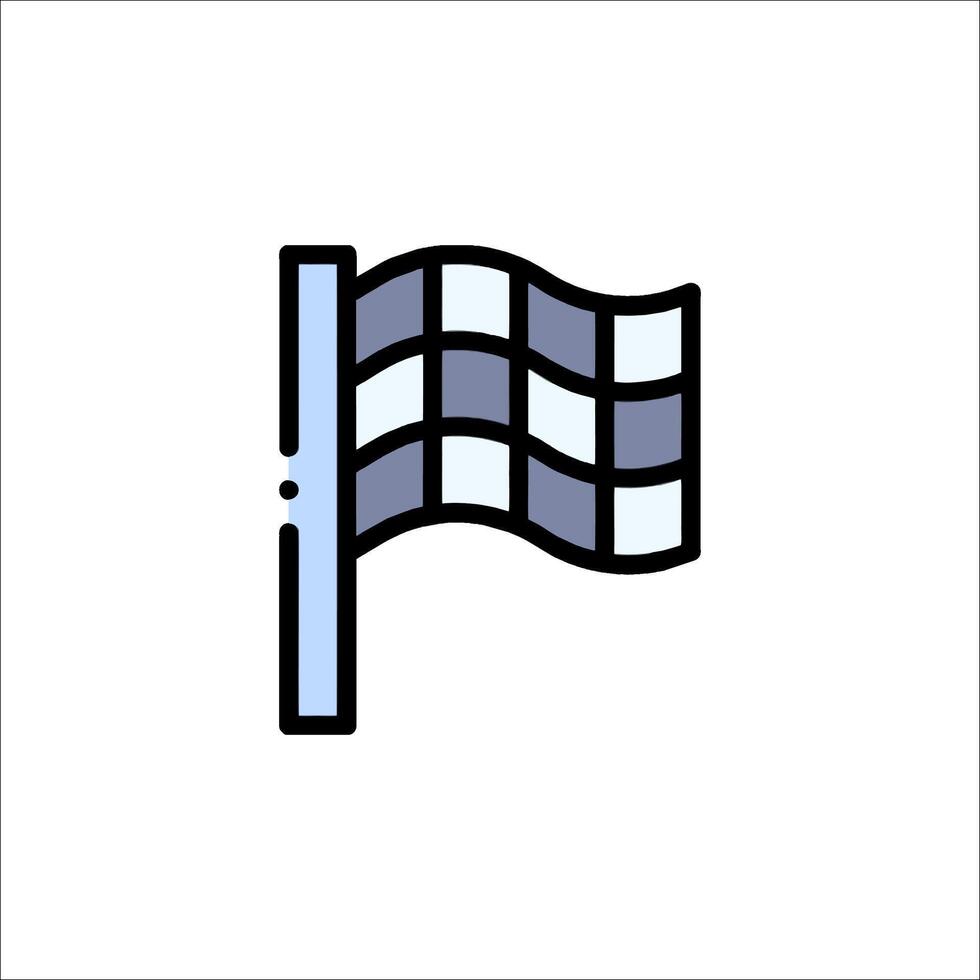 A racing flag icon on a white background vector