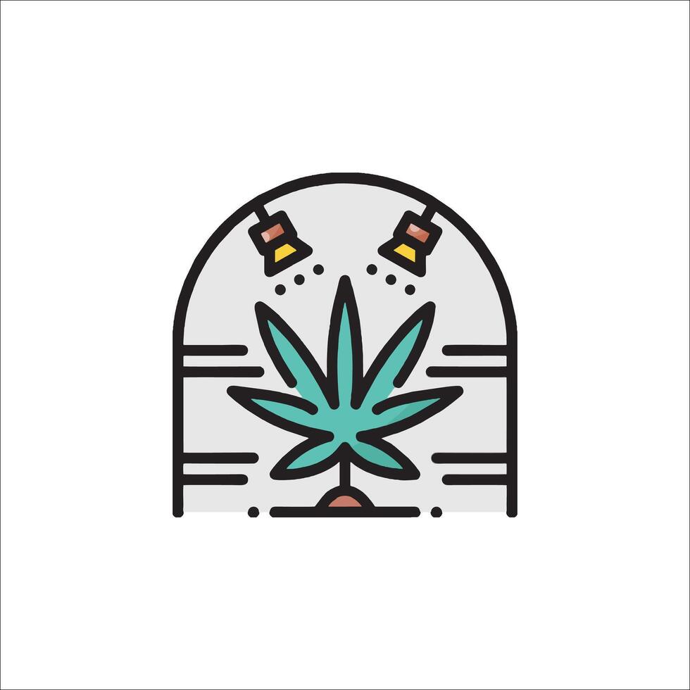 A marijuana leaf icon on a white background vector