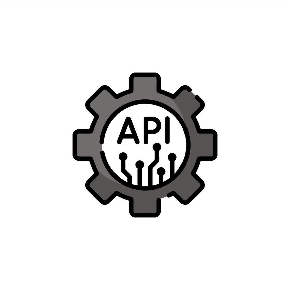 Api logo icon vector