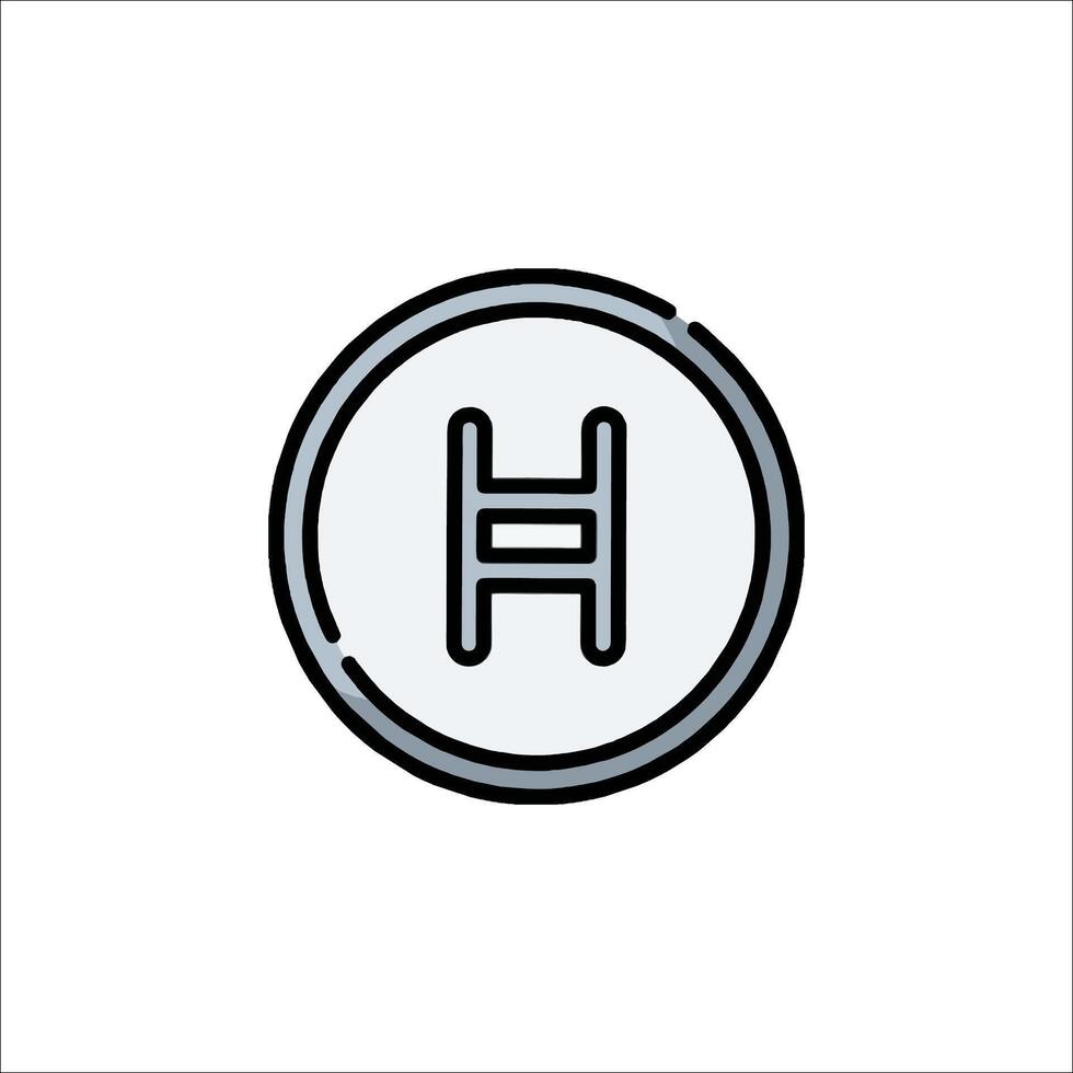 A ladder icon in a circle vector