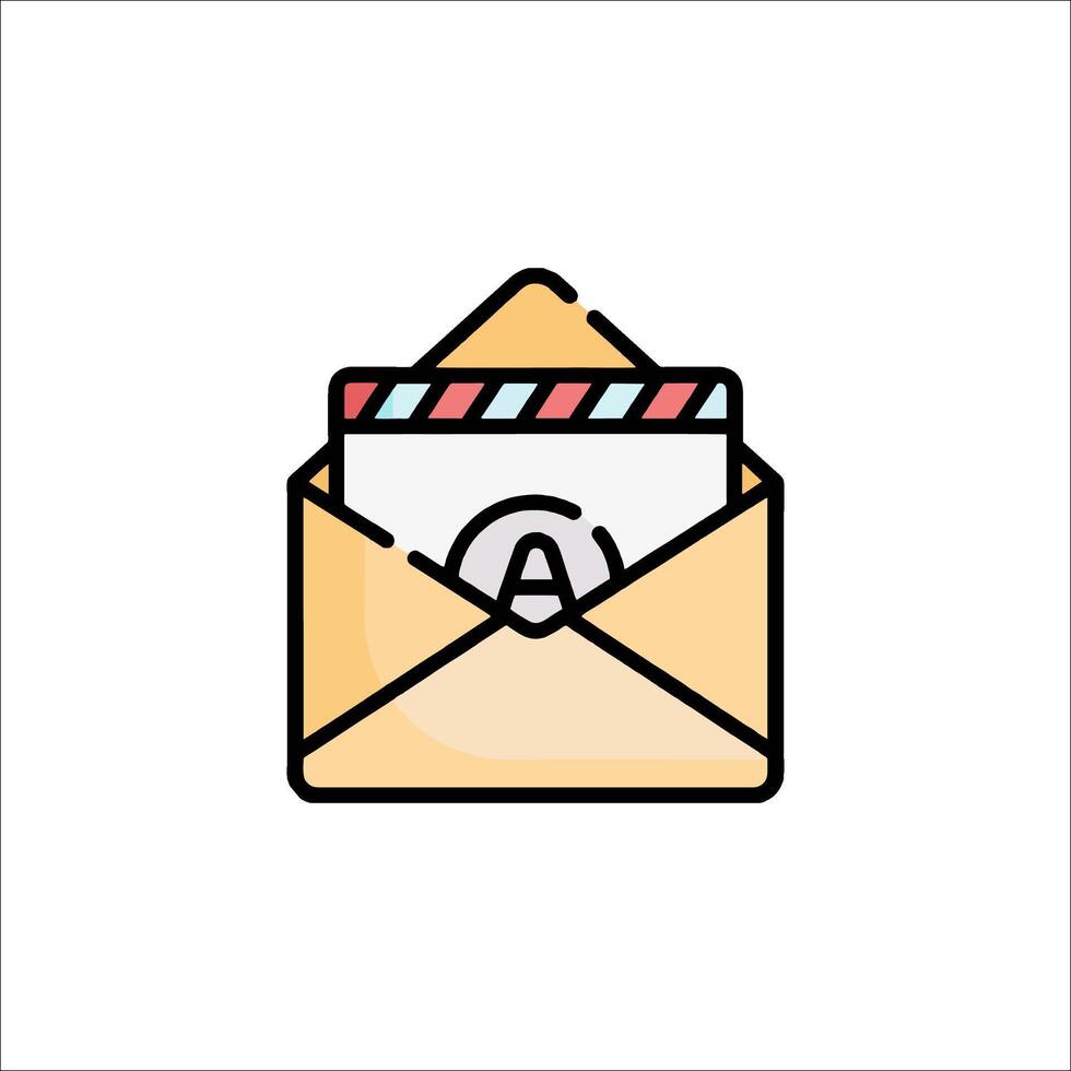 Email envelope icon vector