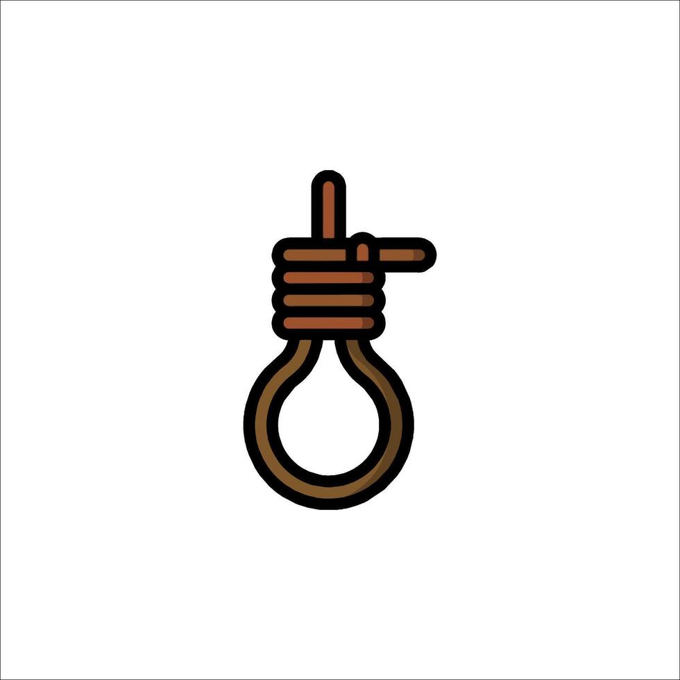 A light bulb with a rope around it vector