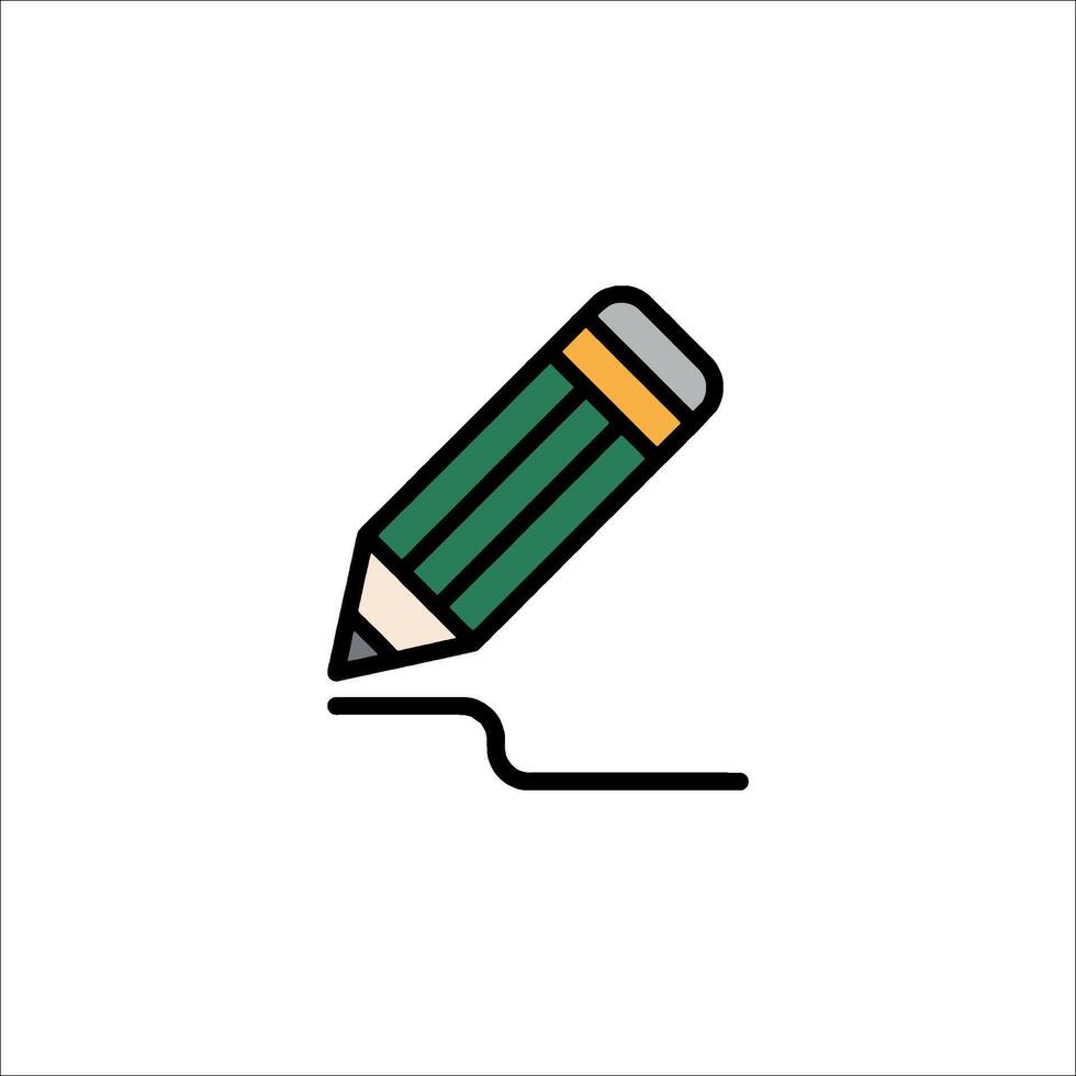 Pencil icon illustration vector