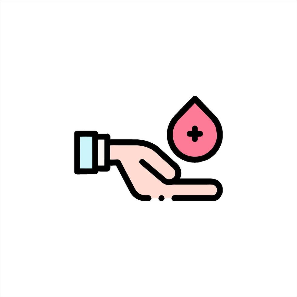 Blood donation icon illustration vector