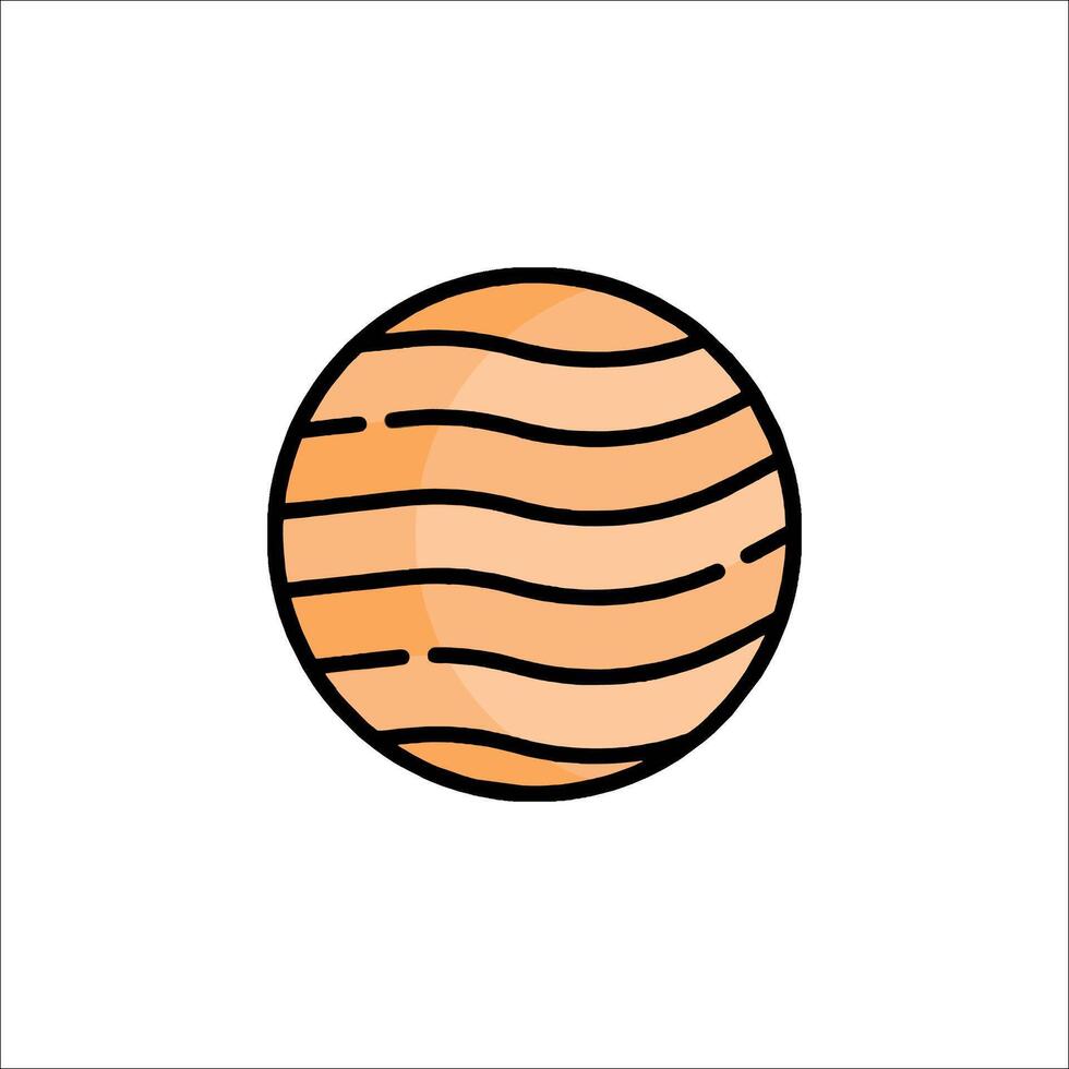 A ball with a wavy pattern on it vector