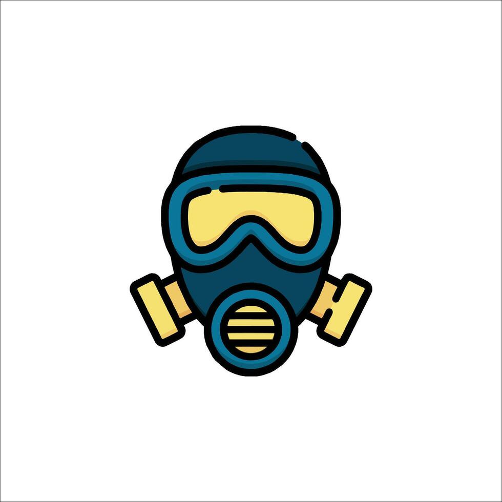 A gas mask icon on a white background vector