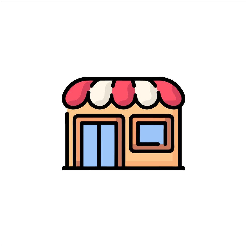A small store icon on a white background vector