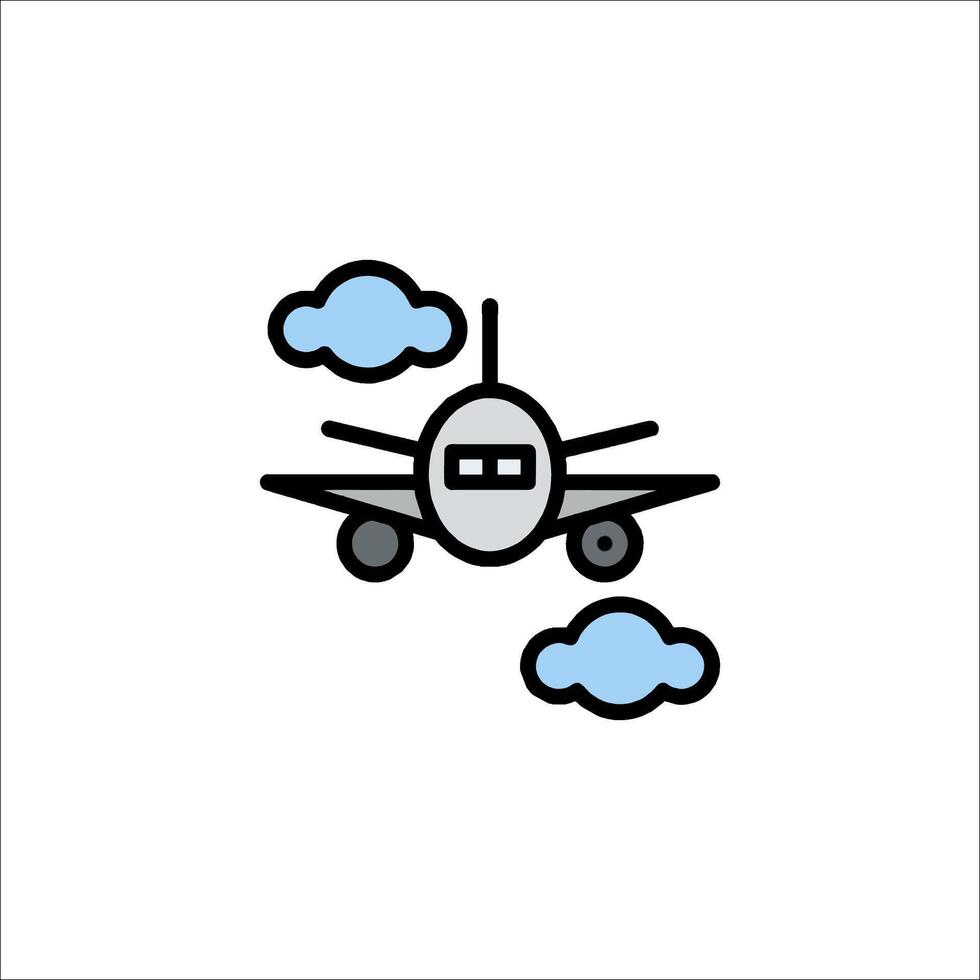 Airplane icon illustration vector