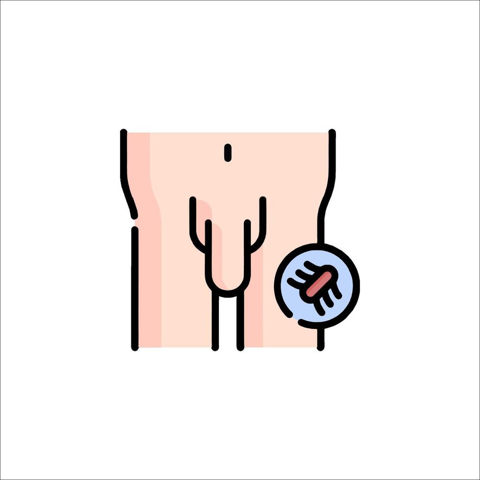A man's hand with a bug on it vector