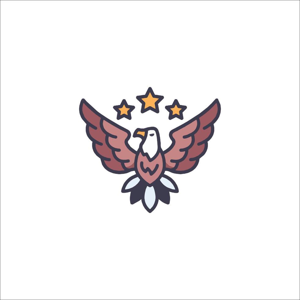 Eagle logo design vector