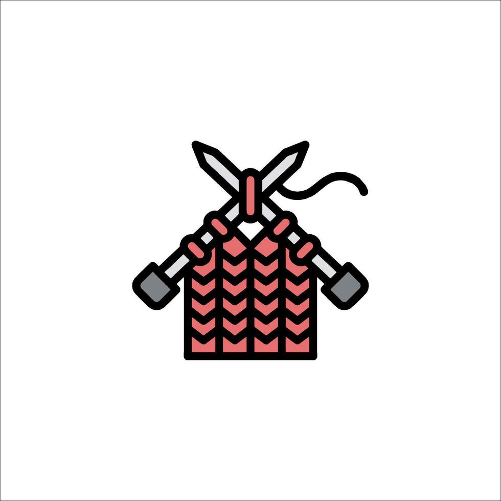 Knitting icon illustration vector