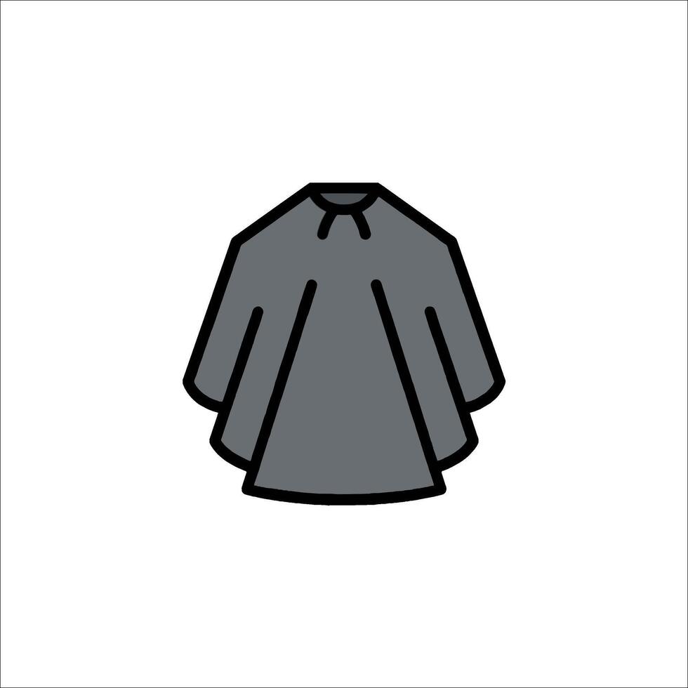 A black and white illustration of a shirt vector