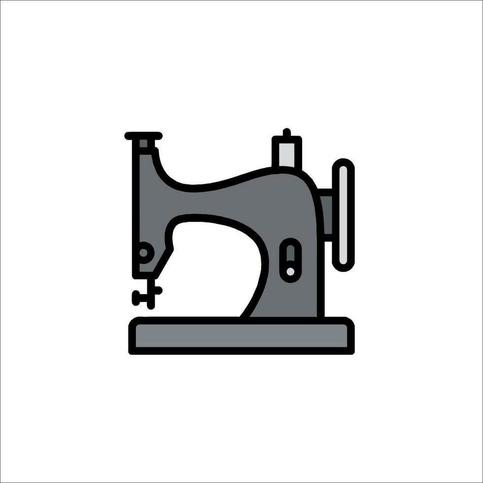 A sewing machine icon on a white background vector