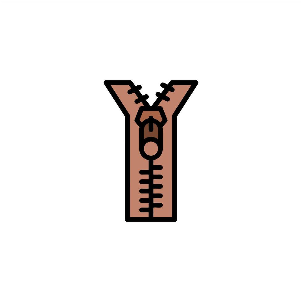A zipper icon on a white background vector
