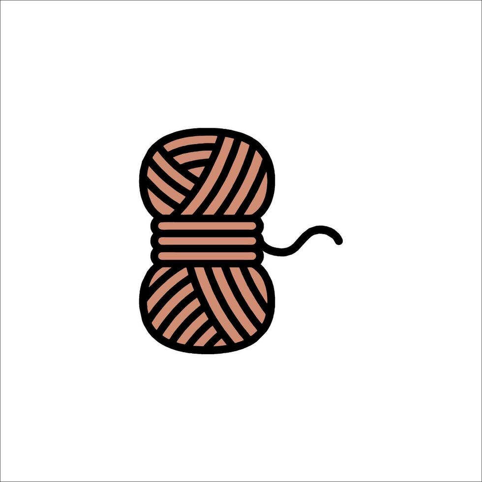 A ball of yarn icon vector