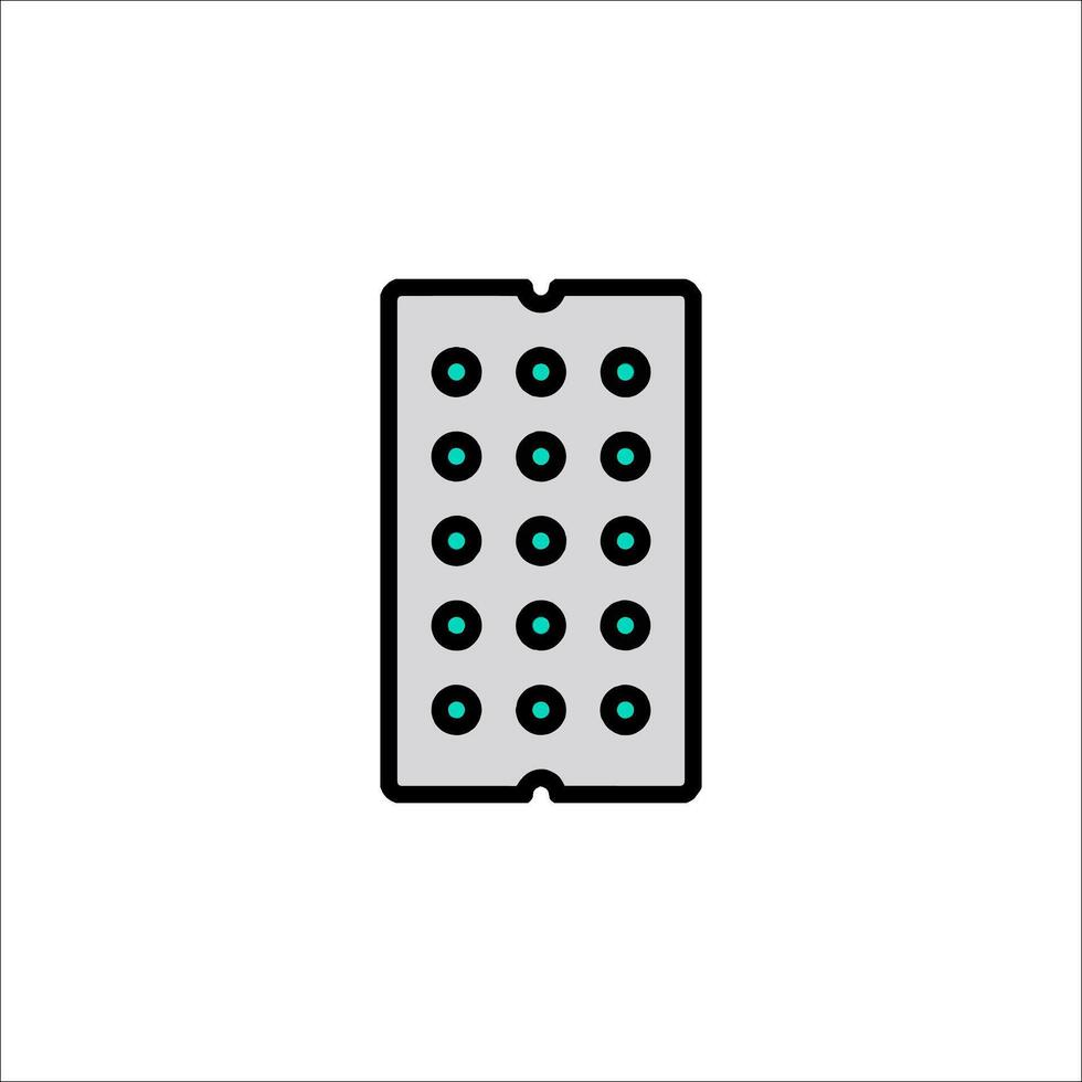 Pill box icon isolated on white background vector