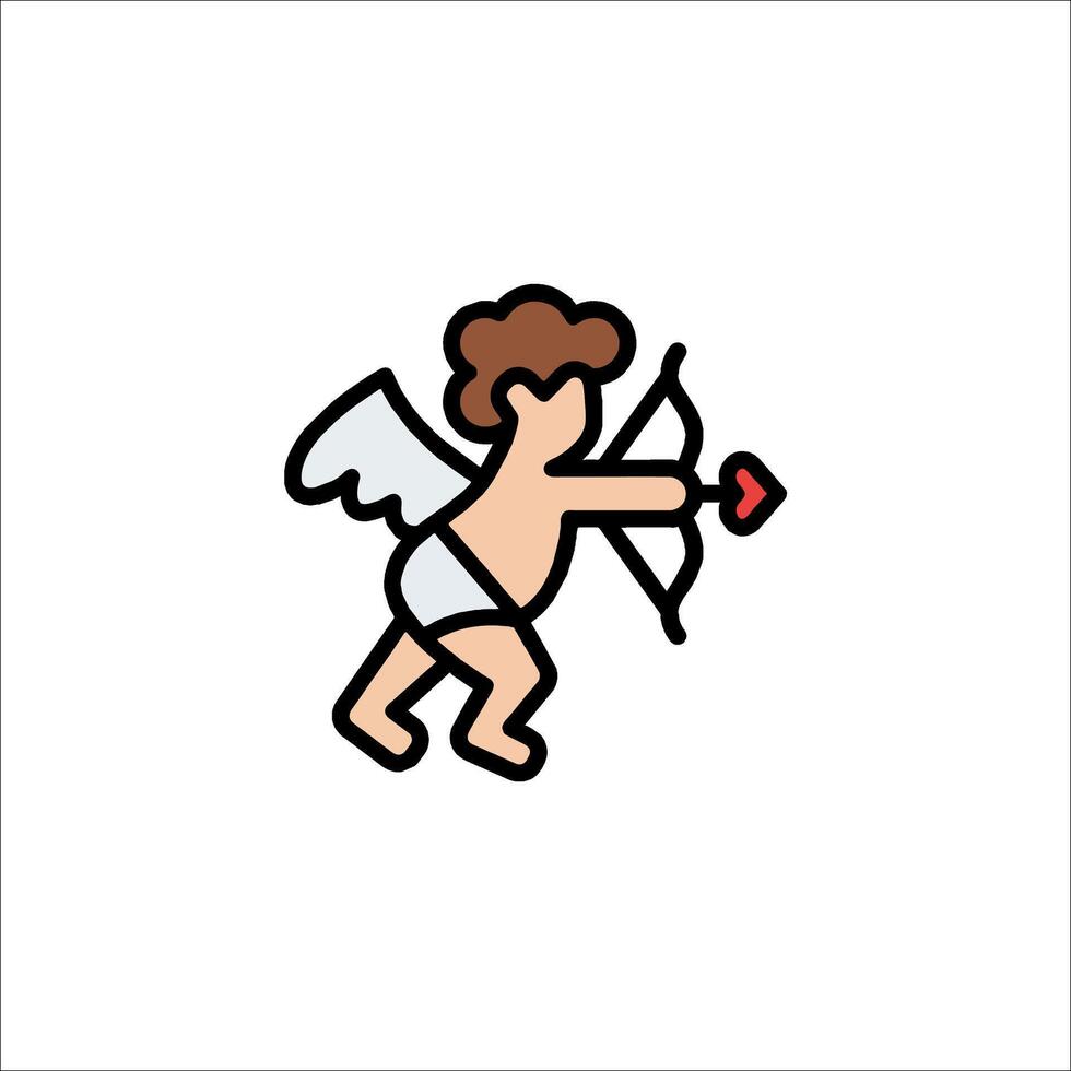 Cupid icon illustration vector