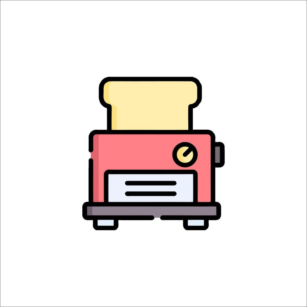 Toaster icon illustration vector