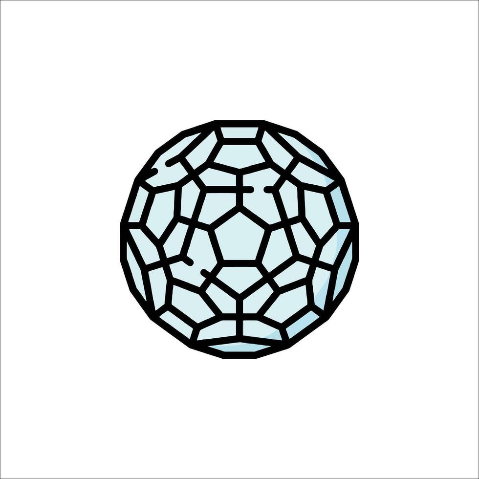 A ball with a geometric pattern on it vector