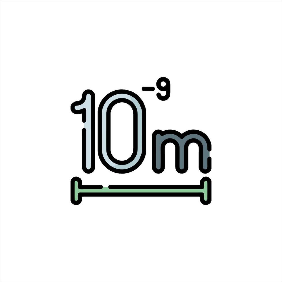 A 10m line icon on a white background vector