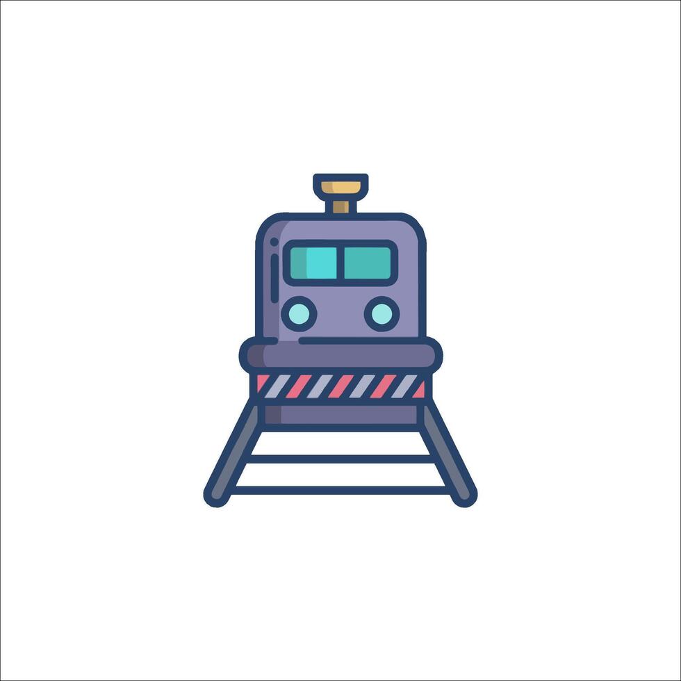 A train icon on a white background vector