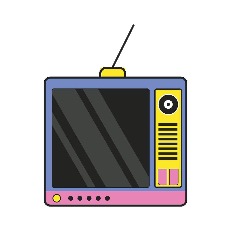 TV Nostalgic Retro Icon vector