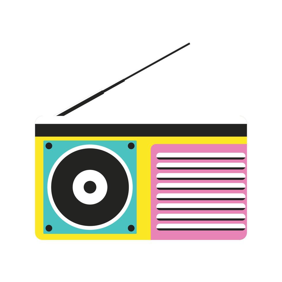 Illustration of Retro Radio vector