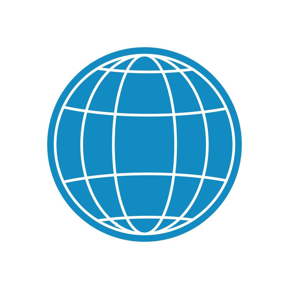 Simple Blue Globe vector