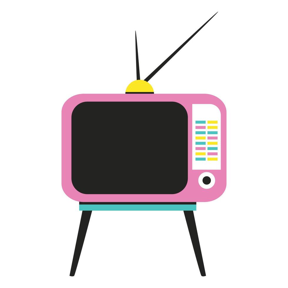 Retro Pink Television vector