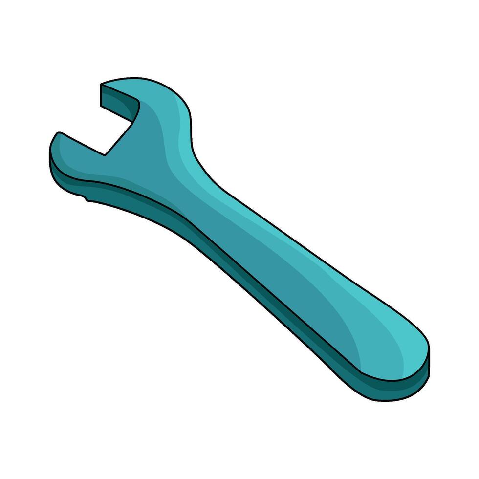illustration of Toy Wrench vector