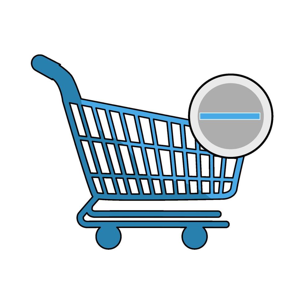 illustration of Remove from Cart vector