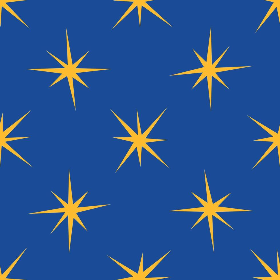 Seamless pattern with stars. Design for fabric, textile, wallpaper vector