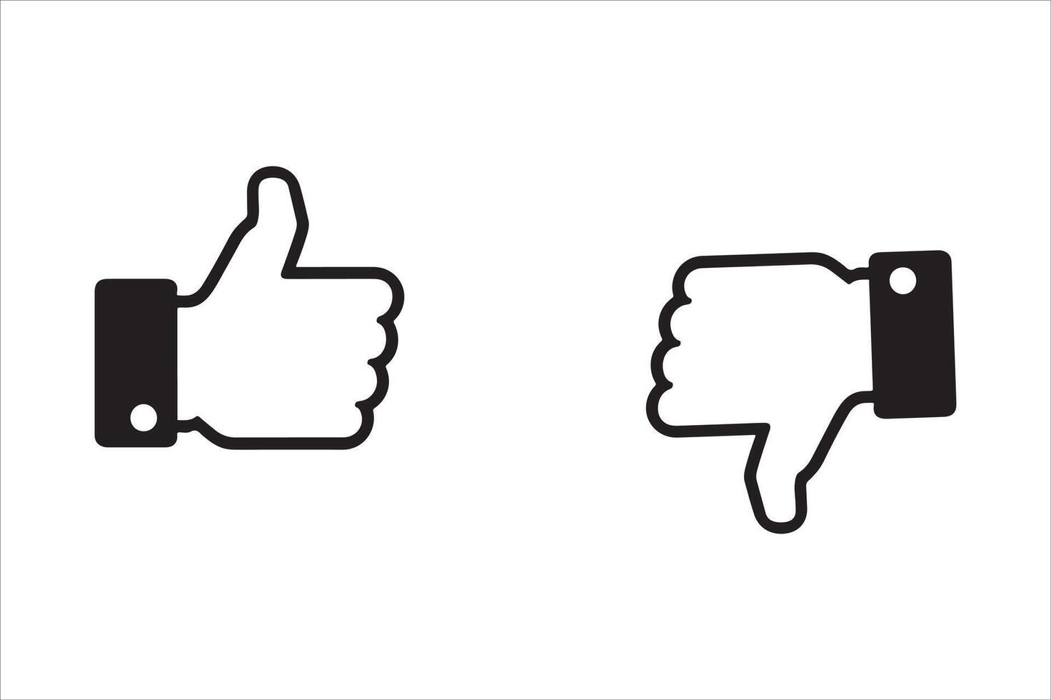 Set of Thumb Up Icon Thumps Up like Icons vector