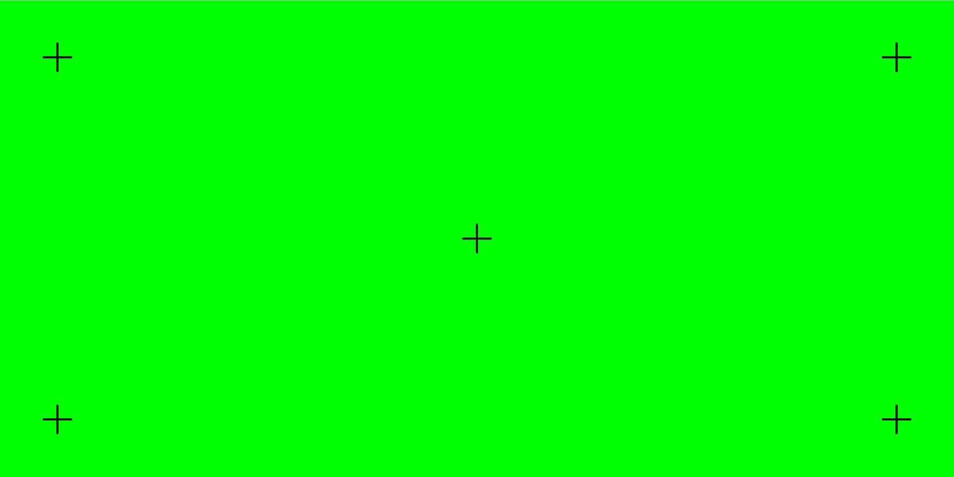 Green screen with black tracker marks for chromakey. Used in film and projects to add visual effects. vector