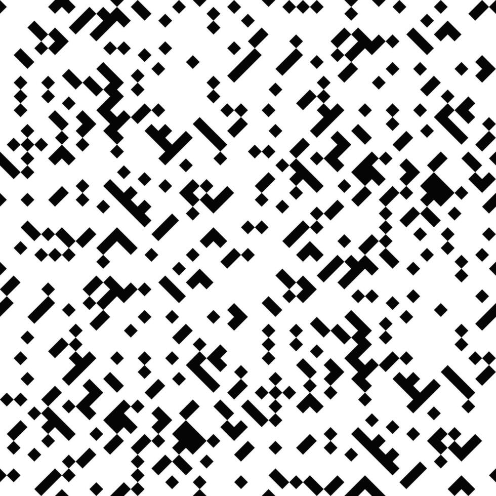 Abstract diagonal pixel mosaic pattern background - repeating repetitive monochrome graphic design vector