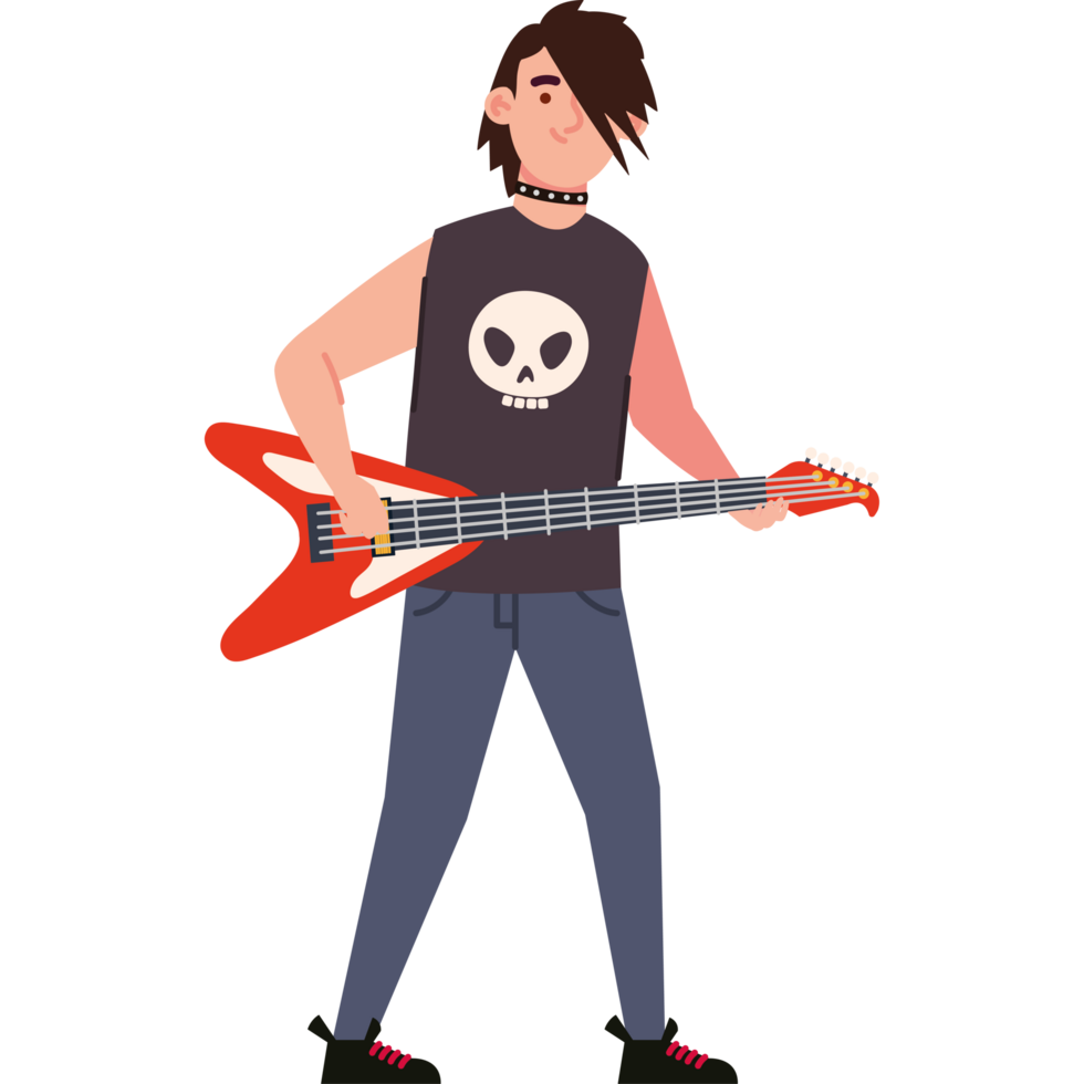 heavy metal guitarist png